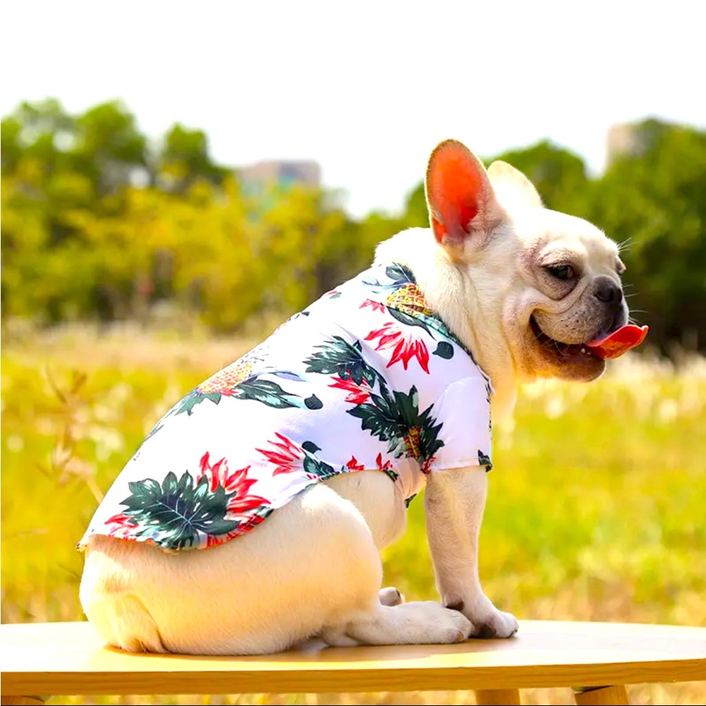 New XL Dog Floral Shirt